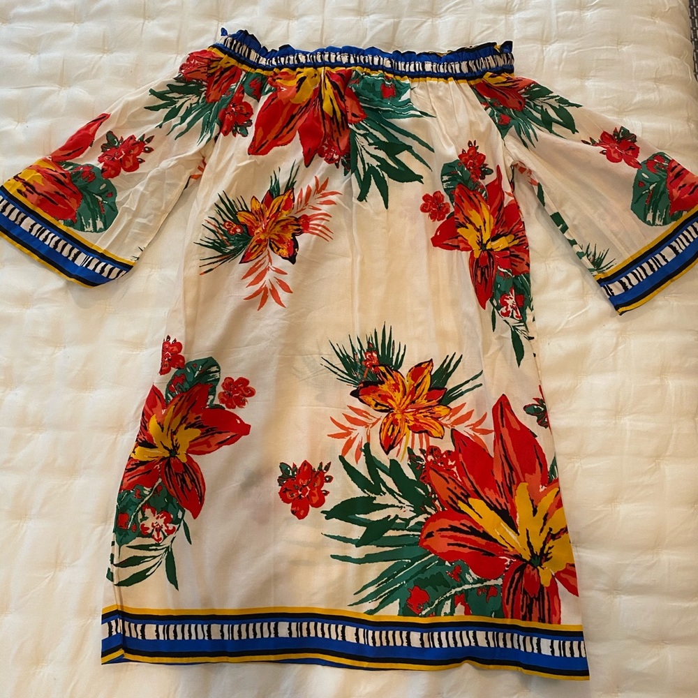 Flying Tomato Off the Shoulder Floral Dress